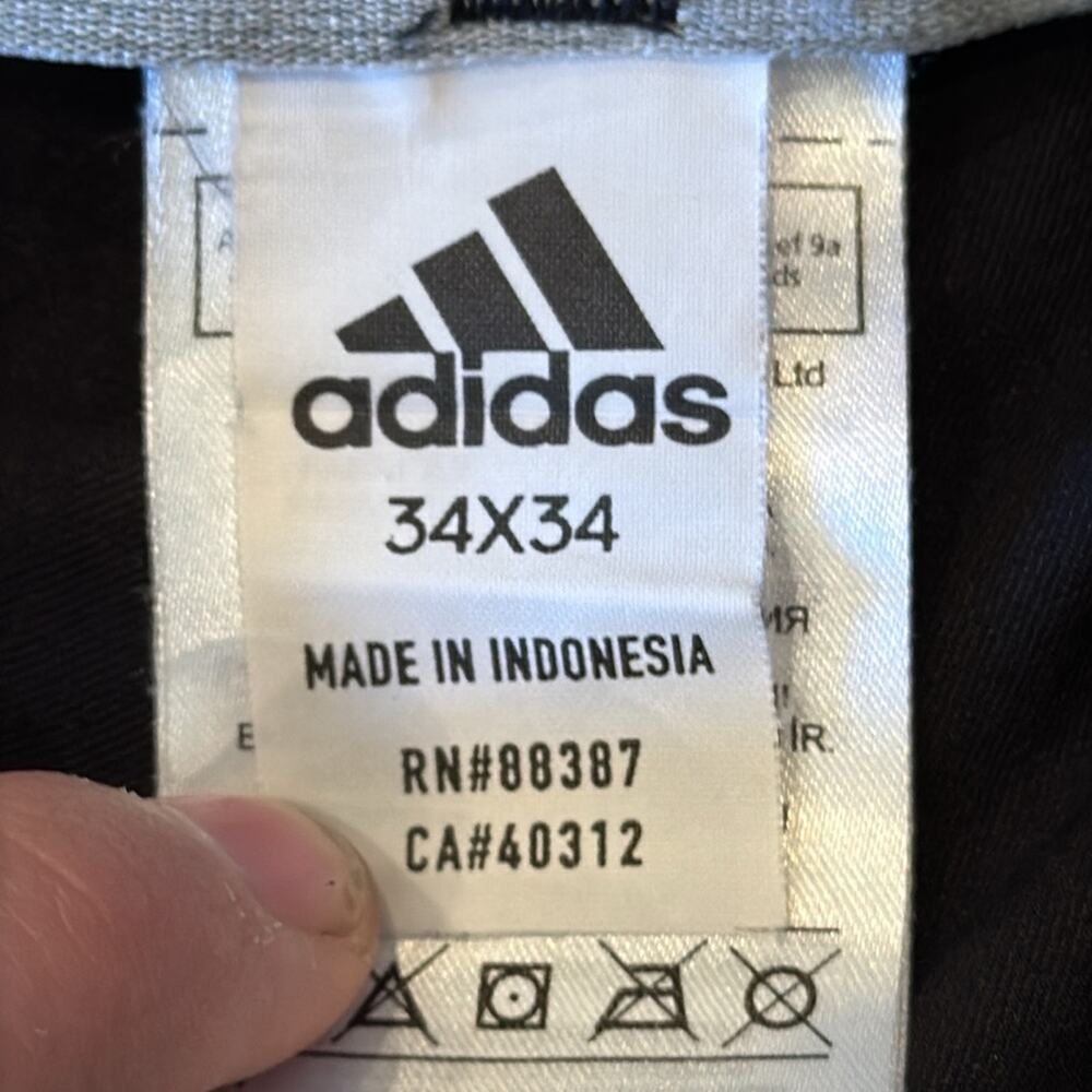 Adidas Men's Ultimate 365 3-Stripes Tapered Black Pant Size 34x34 - Picture 8 of 12